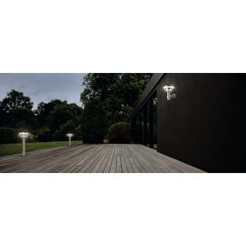 LEDVANCE ENDURA® Lámpara solare Acero inoxidable, 1 luz, Sensor de movimiento