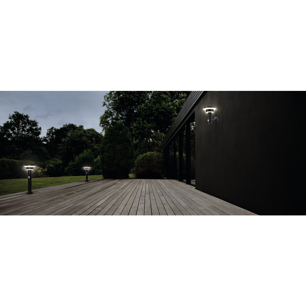 LEDVANCE ENDURA® Lámpara solare Negro, 1 luz, Sensor de movimiento main product photo