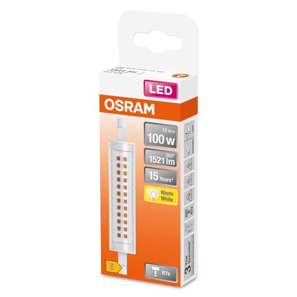 OSRAM LED SLIM LINE R7s 12 W 2700 Kelvin 1521 Lumen main product photo