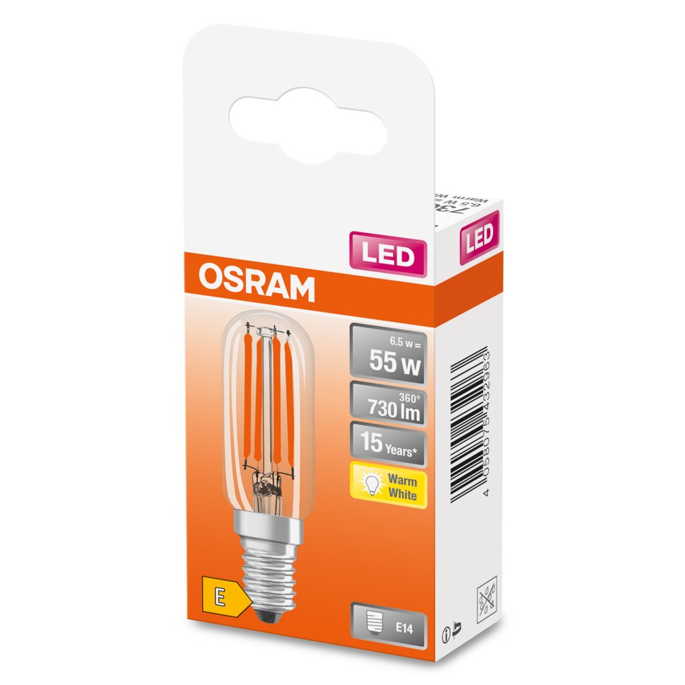 OSRAM LED ESPECIAL E14 6,5 W 2700 Kelvin 730 Lumen main product photo