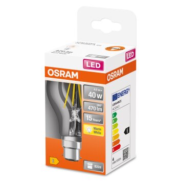 OSRAM LED Retrofit B22d 4 W 2700 Kelvin 470 Lumen