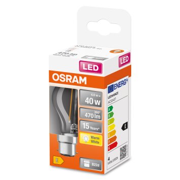 OSRAM LED Retrofit B22d 4 W 2700 Kelvin 470 Lumen