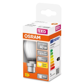 OSRAM LED Retrofit B22d 4 W 2700 Kelvin 470 Lumen