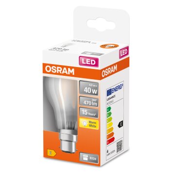 OSRAM LED Retrofit B22d 4 W 2700 Kelvin 470 Lumen