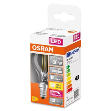 OSRAM LED Retrofit E14 6,5 W 2700 Kelvin 806 Lumen