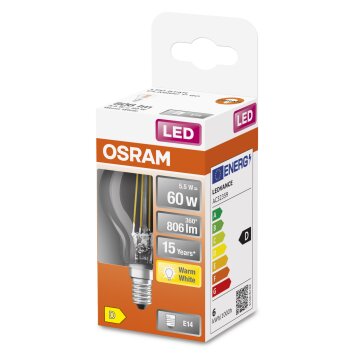 OSRAM LED Retrofit E14 5,5 W 2700 Kelvin 806 Lumen