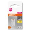 OSRAM LED BASE PIN Juego de 3 G4 0,9 watt 2700 Kelvin 100 Lumen
