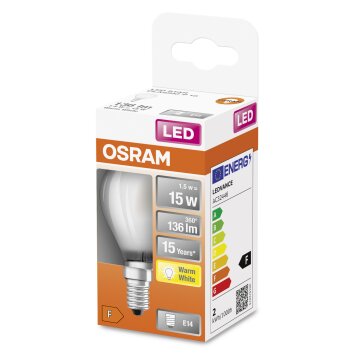 OSRAM LED Retrofit E14 1,5 W 2700 Kelvin 136 Lumen