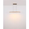 Globo DORO Lámpara Colgante LED Gris, Color madera, 1 luz
