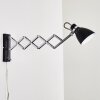 Stranderott Aplique Cromo, Negro, 1 luz