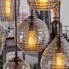 Kerang Lámpara Colgante Negro, 7 luces