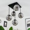 Salamonde Lámpara de Techo Negro, 5 luces