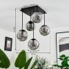 Salamonde Lámpara de Techo Negro, 5 luces