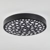 Agodim Lámpara de Techo LED Negro, Blanca, 1 luz, Mando a distancia, Cambia de color