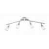 Leuchten-Direkt VINO Lámpara de techo Acero inoxidable, 4 luces