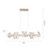 Leuchten Direkt CURLS Lámpara Colgante LED Latón, 4 luces