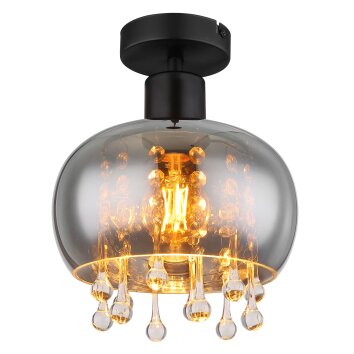 Globo CORRY Lámpara de Techo Negro, 1 luz