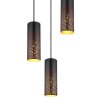 Globo CROCKY Lámpara Colgante Negro, 3 luces