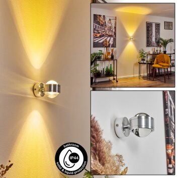 Indore Aplique LED Aluminio, 2 luces