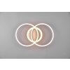 Reality Giro Lámpara de Techo LED Color madera, Negro, 1 luz, Mando a distancia