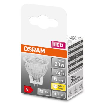 OSRAM LED STAR GU4 2,5 W 2700 Kelvin 184 Lumen