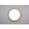 Reality Camillus Lámpara de Techo LED Color madera, Blanca, 1 luz