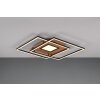 Trio Via Lámpara de Techo LED dorado, Negro, 1 luz, Mando a distancia