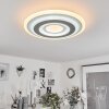 Wawo Lámpara de Techo LED Blanca, 1 luz, Mando a distancia