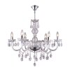 Globo CUIMBRA I Cristal Cromo, Acero inoxidable, 6 luces