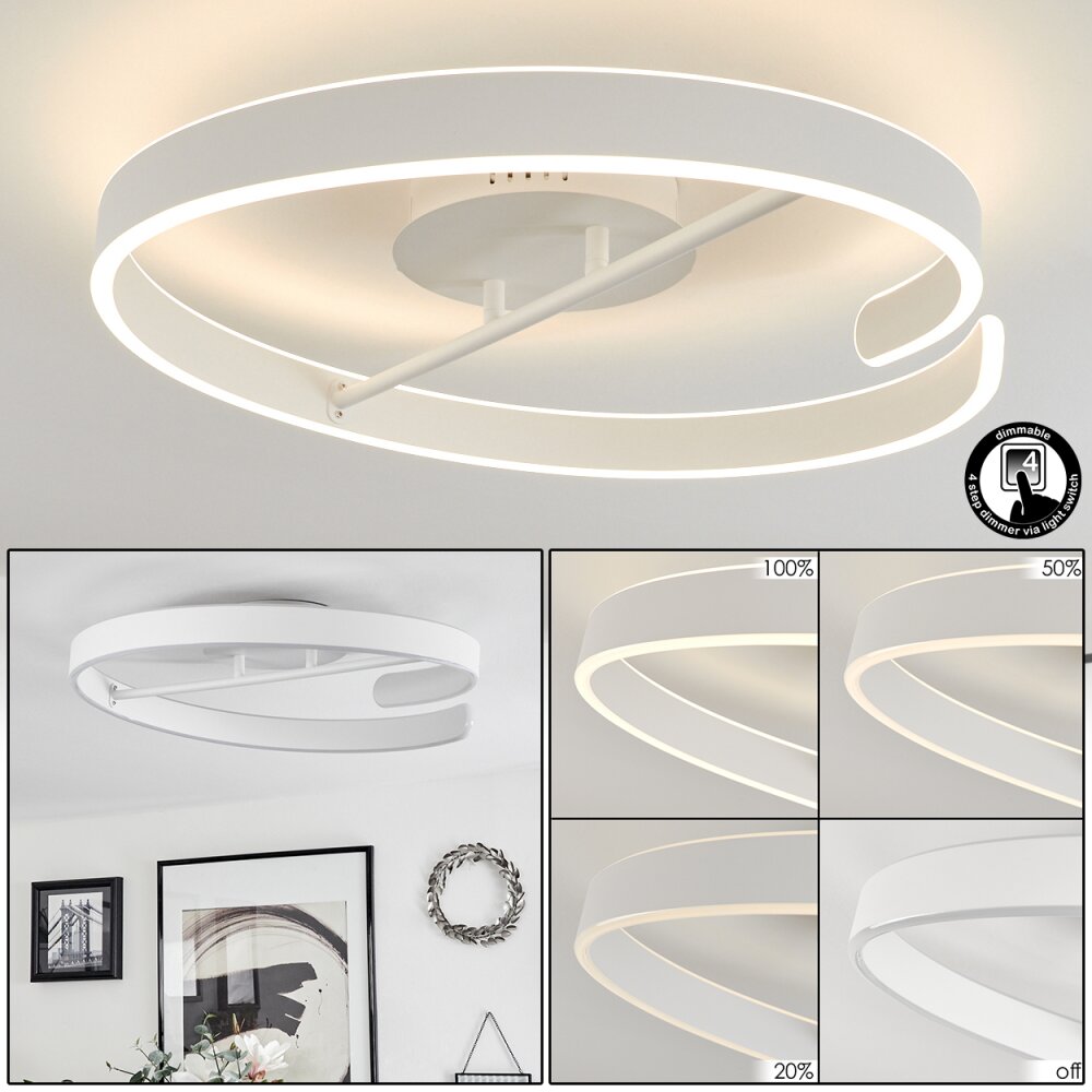 Rosemond Lámpara de Techo LED Blanca, 1 luz main product photo