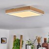 Salmi Lámpara de Techo LED Marrón, Color madera, Blanca, 1 luz