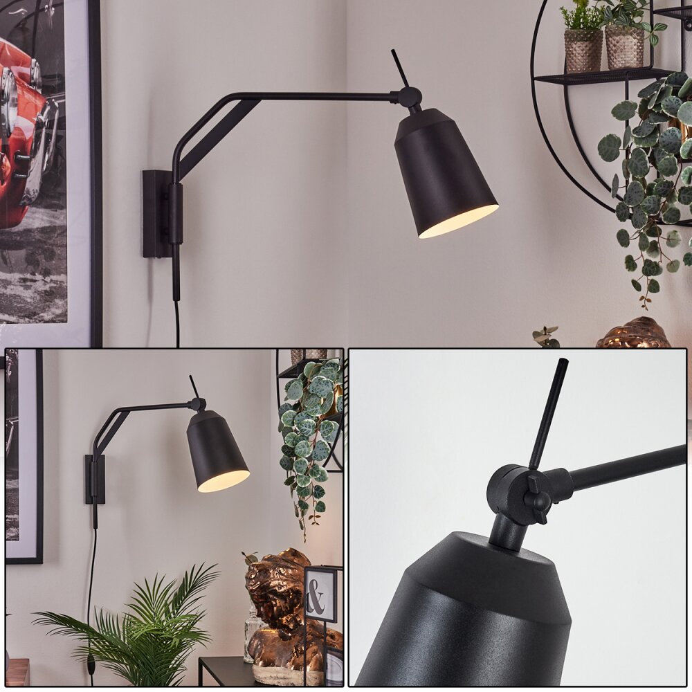 Sacriquier Aplique Negro, 1 luz main product photo