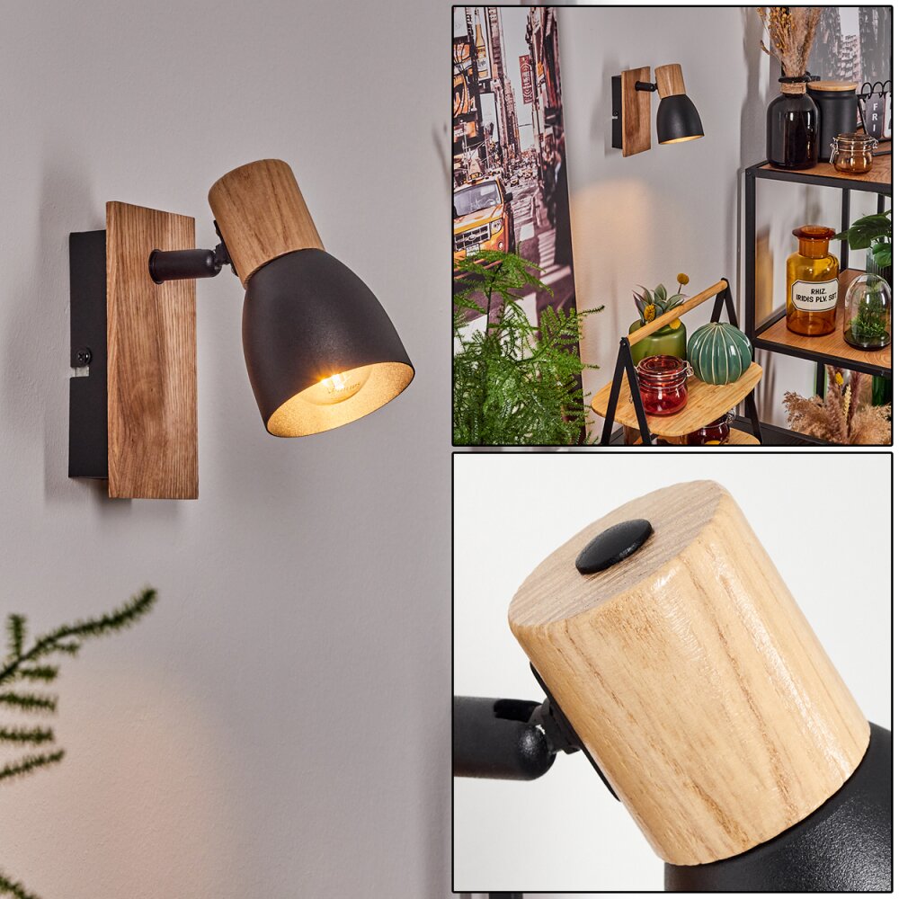 Kouek Aplique Crudo, Negro, 1 luz main product photo