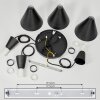 Vijes Lámpara Colgante Negro, 3 luces