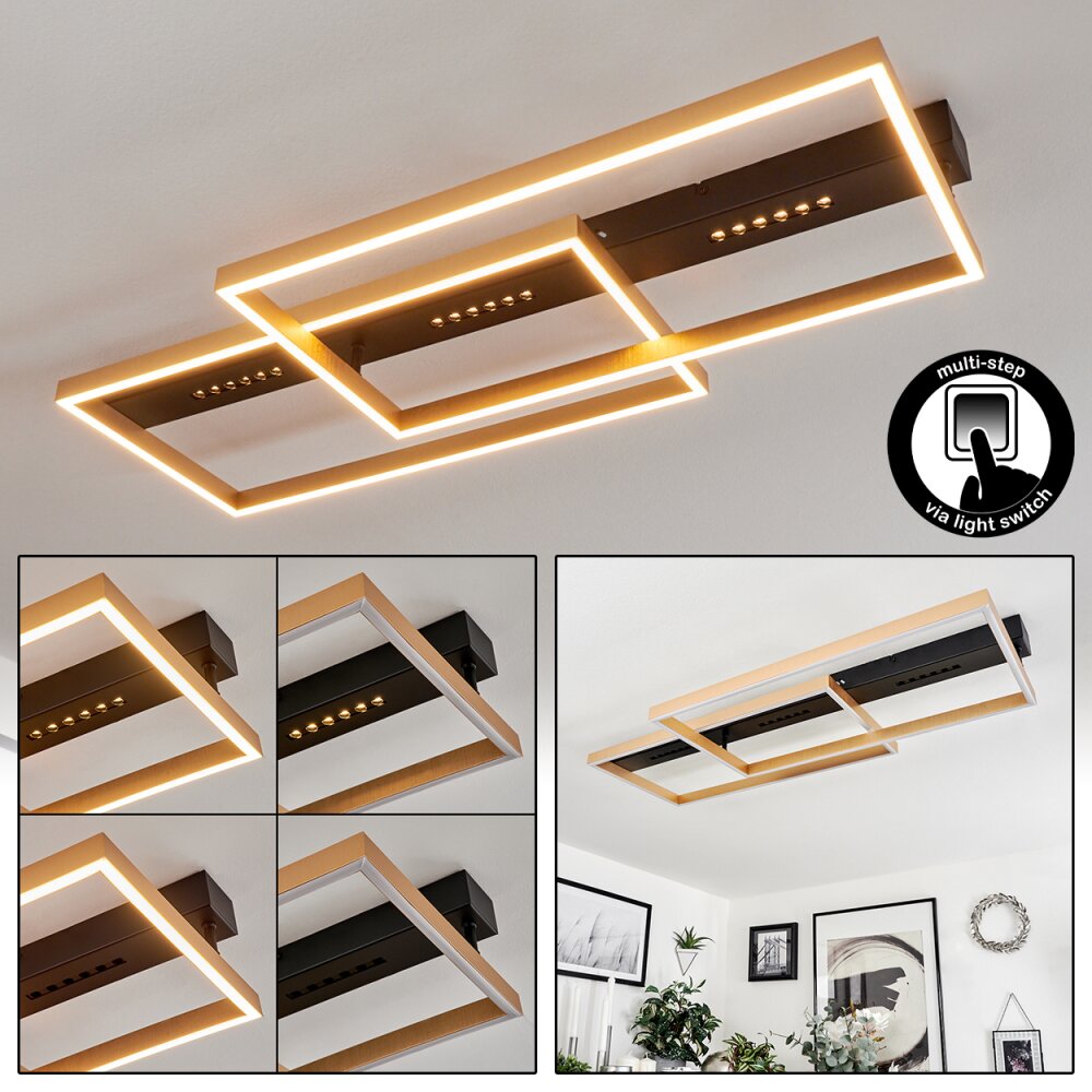 Cajean Lámpara de Techo LED Negro, 1 luz main product photo
