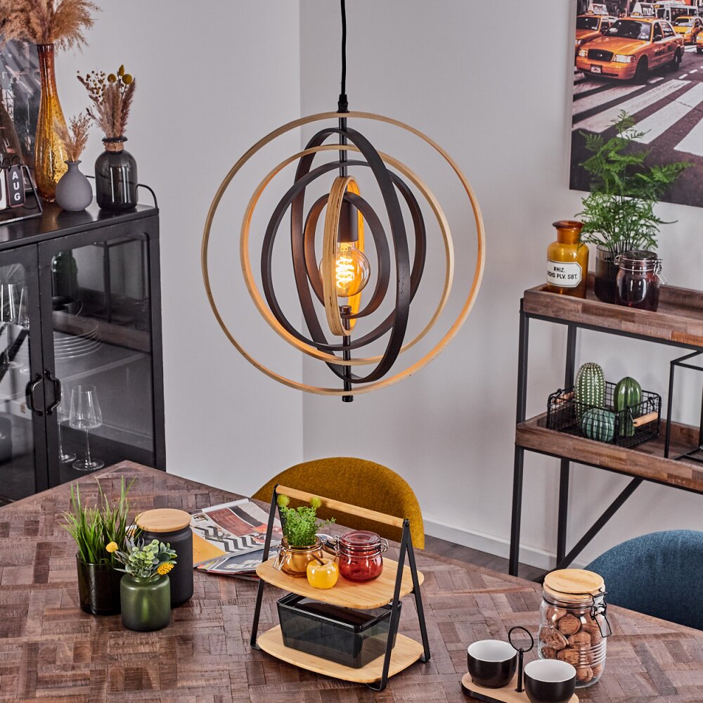 Yrva Lámpara Colgante Negro, 1 luz main product photo