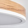 Salmi Lámpara de Techo LED Marrón, Color madera, Blanca, 1 luz