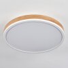 Salmi Lámpara de Techo LED Marrón, Color madera, Blanca, 1 luz