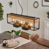 Colebrook Lámpara Colgante Negro, 3 luces