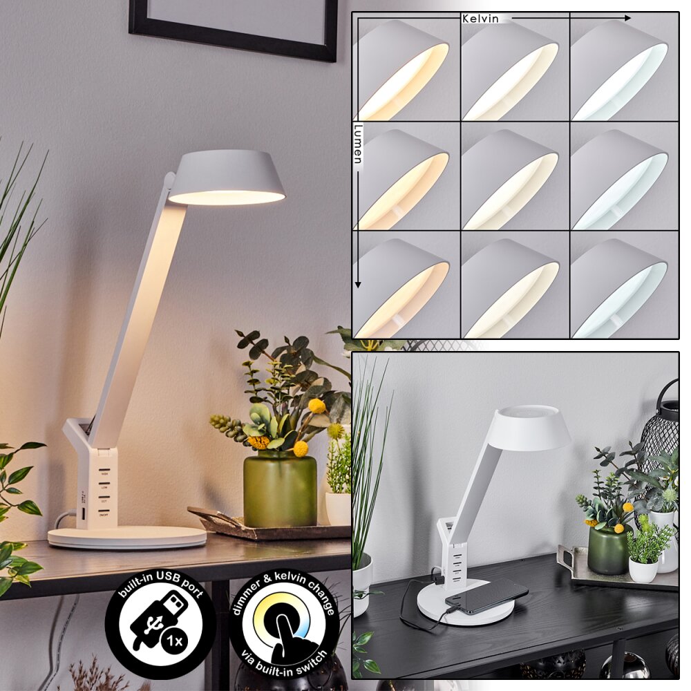 Tapen Lámpara de mesa LED Blanca, 1 luz main product photo