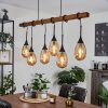 Pedreles Lámpara Colgante Crudo, Negro, 6 luces