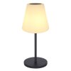 Globo SOLAR Lámpara de mesa LED Negro, 2 luces, Mando a distancia, Cambia de color