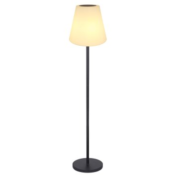 Globo SOLAR Lámpara de mesa LED Negro, 2 luces, Mando a distancia, Cambia de color