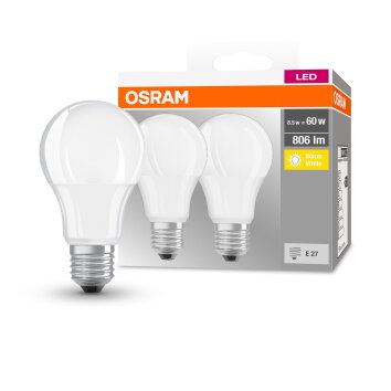 OSRAM Juego de 2 LED E27 8,5 W 2700 Kelvin 806 Lumen