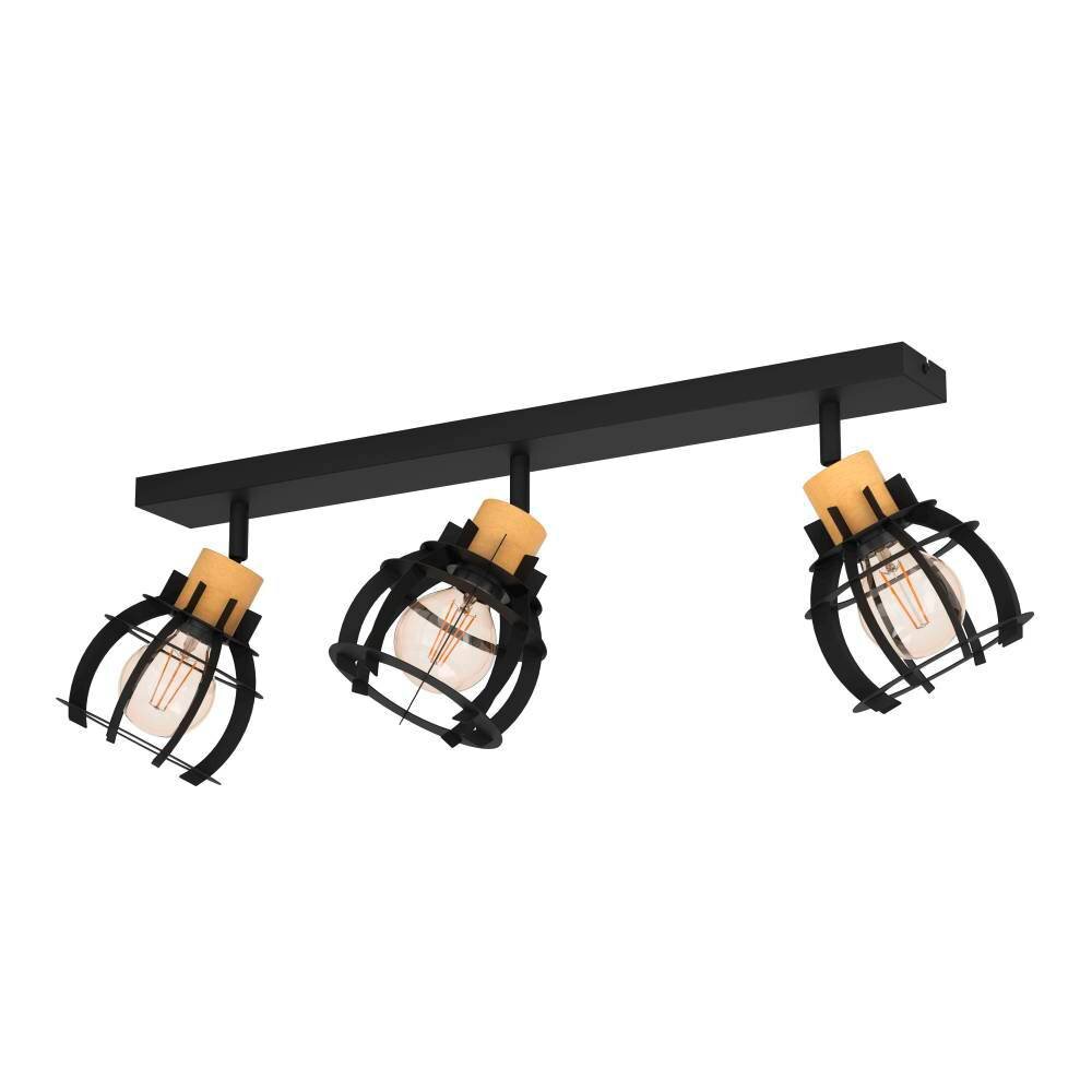Eglo STILLINGTON Lámpara de Techo Crudo, Negro, 3 luces main product photo
