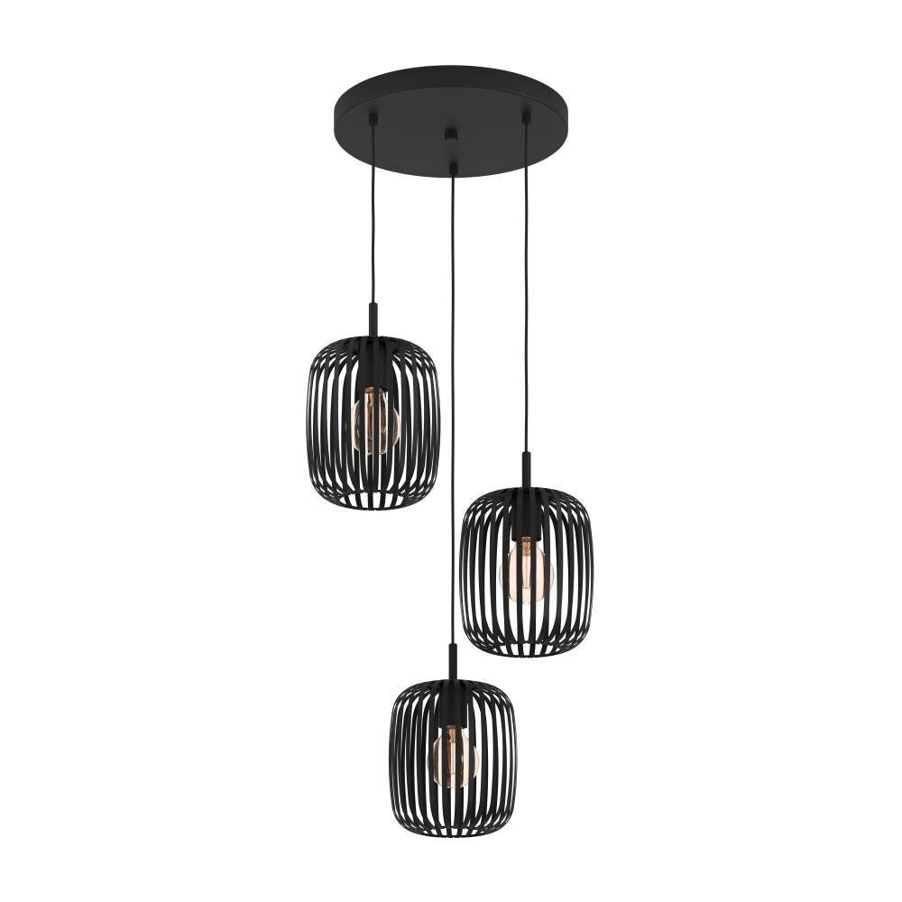 Eglo ROMAZZINA Lámpara Colgante Negro, 3 luces main product photo
