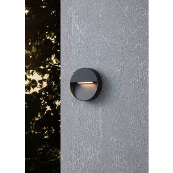 Eglo MARUGGIO Aplique para exterior LED Negro, 1 luz