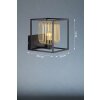 Fischer & Honsel Caydo Aplique Negro, 1 luz