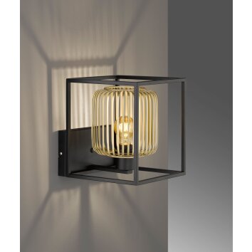 Fischer & Honsel Caydo Aplique Negro, 1 luz