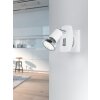 Eglo MINI Flexo de pared LED Cromo, Gris, Blanca, 1 luz